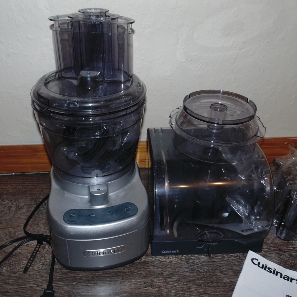 Cuisinart Food Processor 13 Cup Silver Good CFP-26SVPC Spiralizer Storage Case - Picture 2 of 9